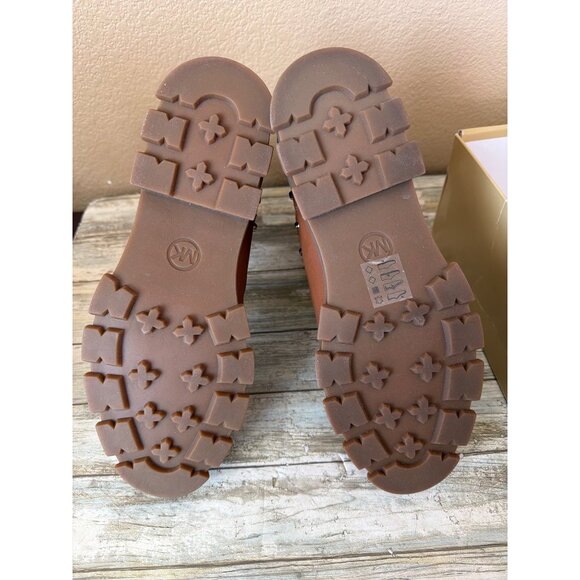 Michael Kors Ridley Gor Leather Boots in Luggage Color Sz 10 - Picture 6 of 7